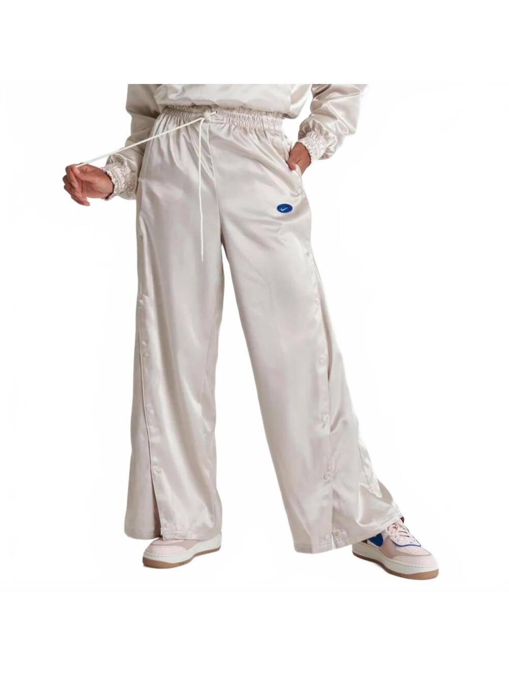 Nike Circa 96 High Rise Breakaway Pants Loose Fit Satin Women's Size Small NWT